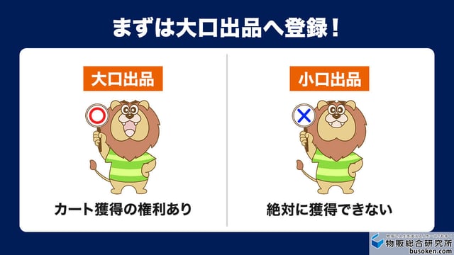 まずは大口出品へ登録!