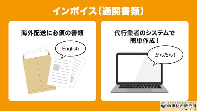インボイス(通関書類)