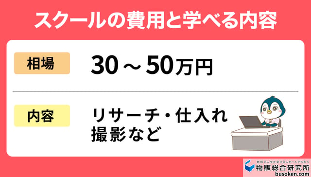 メルカリ物販スクールの実態と費用相場
