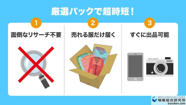 厳選パックで超時短!