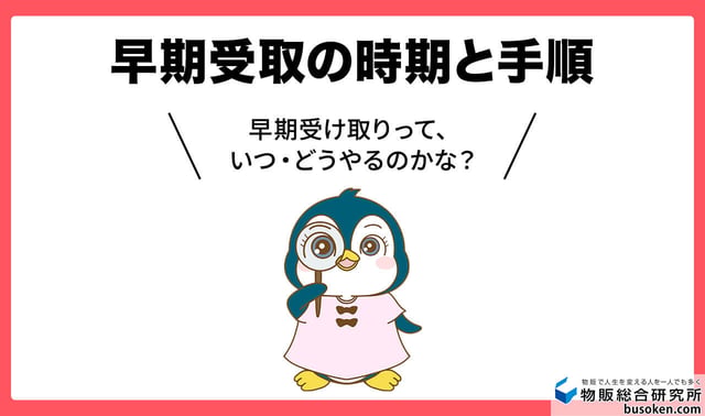早期受取の時期と手順