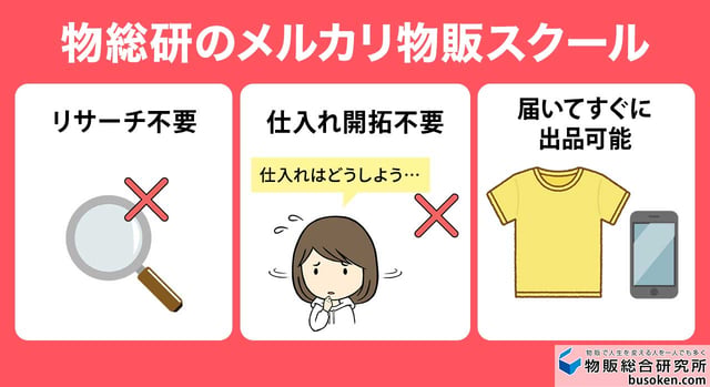 仕入れ不要!メルカリ古着販売スクール