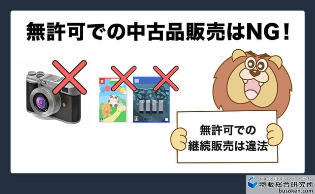 1. 中古品の無許可出品