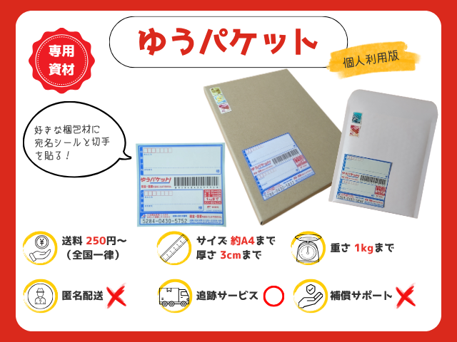 ゆうパケット｜250円～