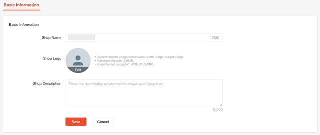 ショップの初期設定を行います