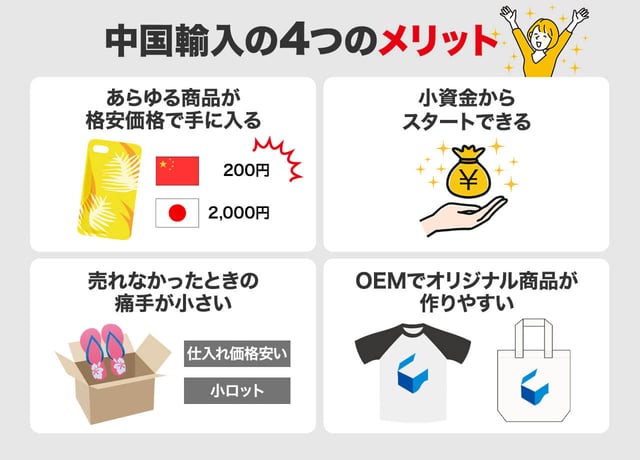 中国輸入の4つのメリット