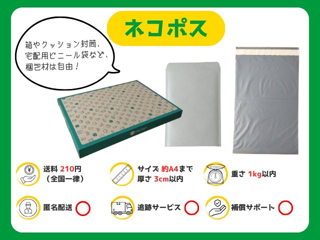 ネコポス｜210円