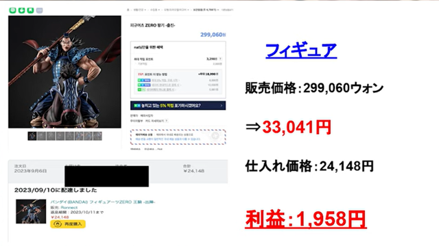 フィギュア(例:キングダム 王騎将軍)