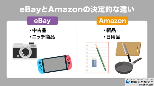 【結論】eBayとAmazonの決定的な違い