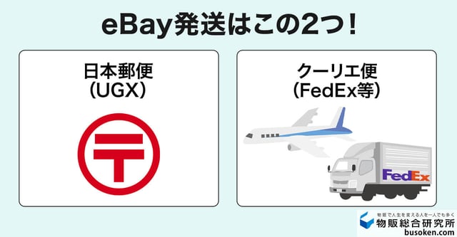 eBayの発送方法は大きく2種類!