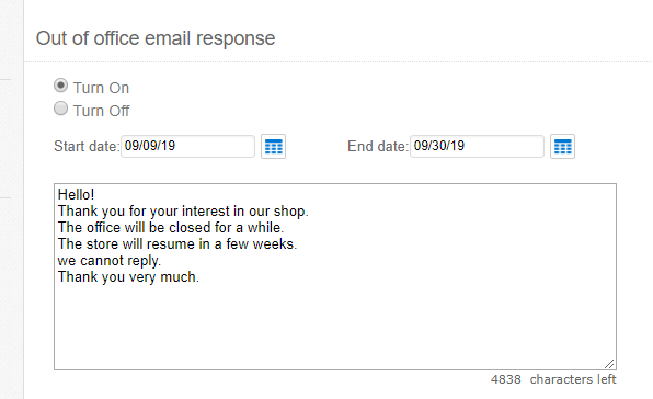 Ebay バケーション設定の方法