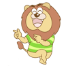 自分でも管理できそうだと希望が持てて、テンションが上がっているギャオ（ライオンのキャラクター）