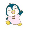 アンケートで納得して、自分も削除しようと決意するペペ実(ペンギンのキャラクター)