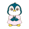 無在庫販売の意味が理解できて、ルールを守ろうと決意するペペ実（ペンギンのキャラクター）