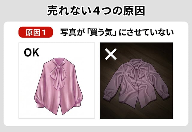 原因1：写真が「買う気」にさせていない