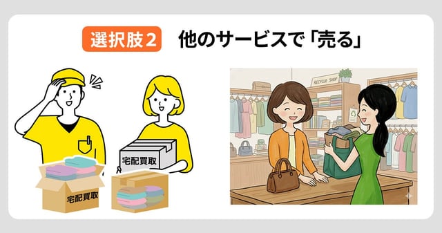 選択肢2：他のサービスで「売る」