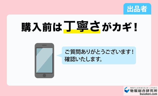 購入前｜コメント（質問・値下げ交渉）が来たとき