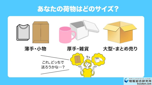 【サイズ別】どっちが安い？お得な使い分けパターン