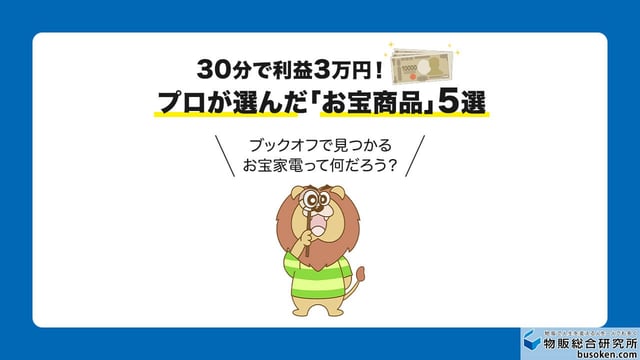 【実録】30分で利益3万円！プロが選んだ「お宝商品」5選