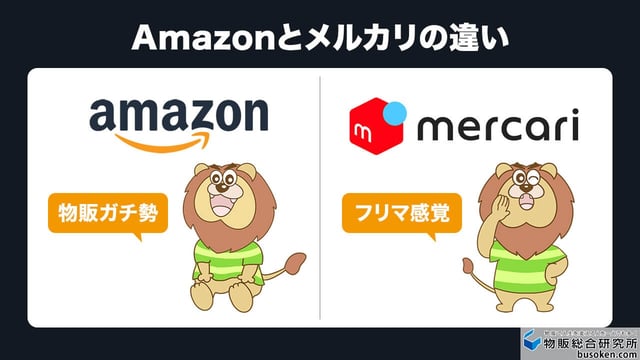 中国輸入のAmazon販売とメルカリ販売の違い