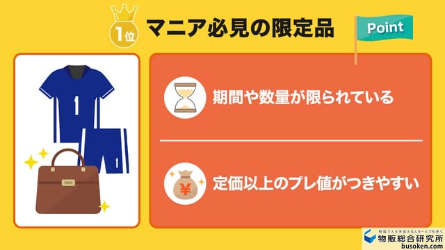 1位:マニアが探す「限定品」(32%)