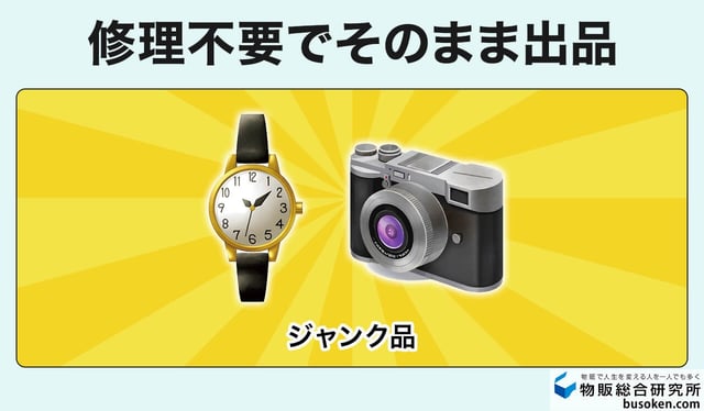 5. そのまま高値で売れるジャンク品
