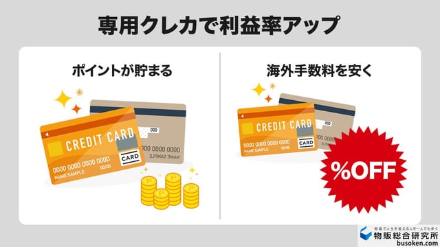2. 買付用クレジットカードの準備