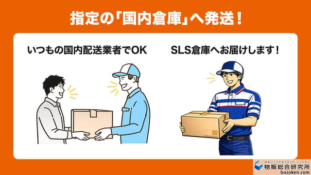 4. SLS国内倉庫へ配送手配
