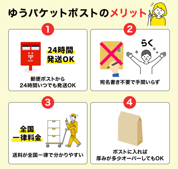 ゆうパケットポストのメリット