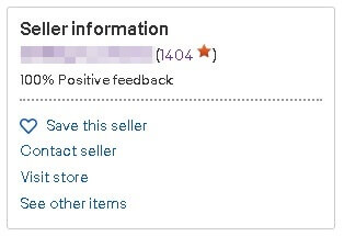 eBayのセラー評価